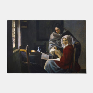 Tapete Johannes Vermeer - Rapariga Interrompida em Sua Mú