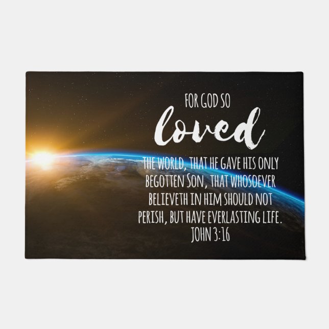 Tapete John 3:16 Bíblia Verse Christian (Frente)