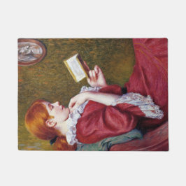 Tapete Jovem com cabelo vermelho lendo um bom livro