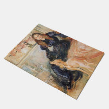 Julie Manet e seu Greyhound (por Berthe Morisot)