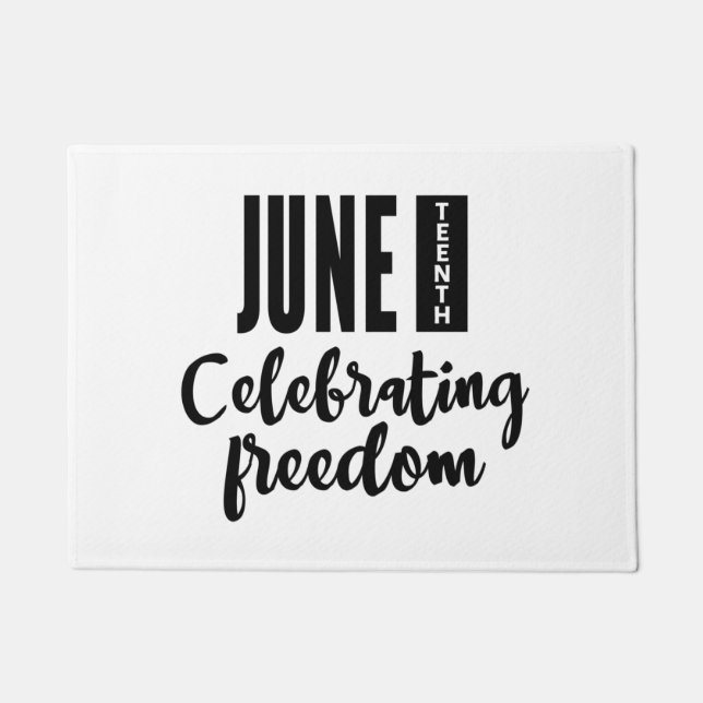 Tapete Juneteenth, Freedom of African American. (Frente)