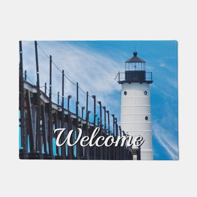 Tapete Junong Manistee Welcome Doormat (Frente)
