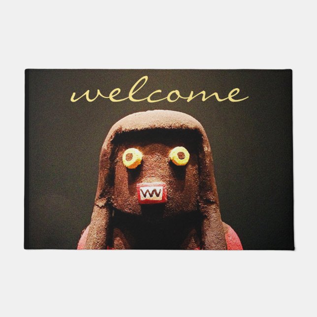 Tapete Kachina Doll Photo Welcome Script Cute Whimsical (Frente)