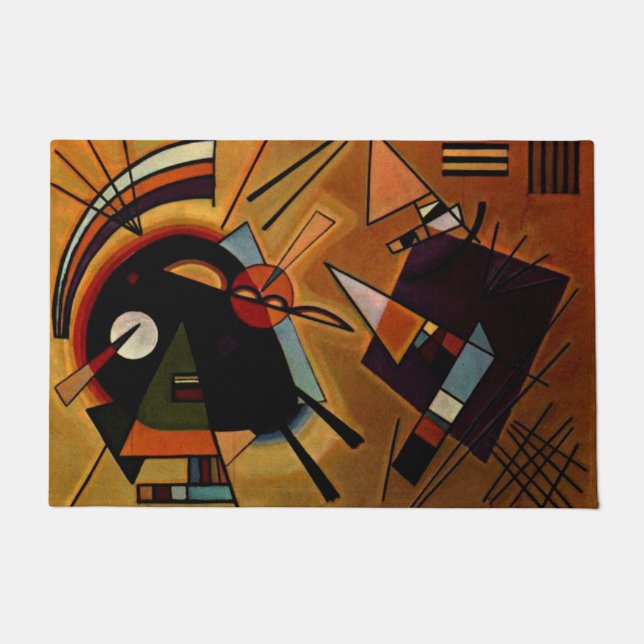 Tapete Kandinsky - Preto e Violeta, (Frente)