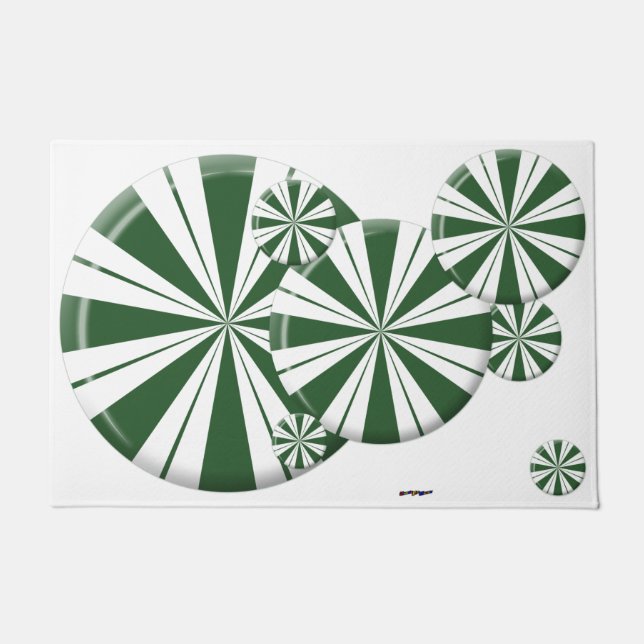 Tapete Kandy de Stripe de Spearmint (Frente)