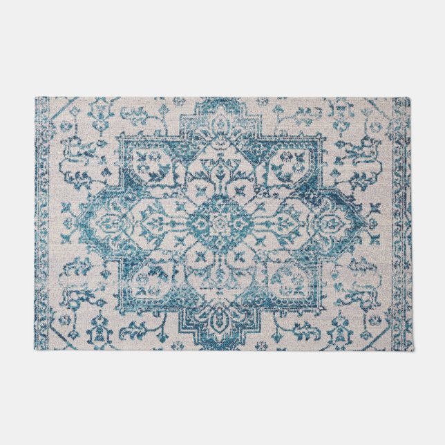 Tapete Kashan Poshti Central Persian Rug Print (Frente)