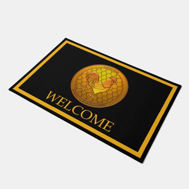Tapete KatkaKoin ICO de criptomoeda - Bem-vindo (Inclinado)