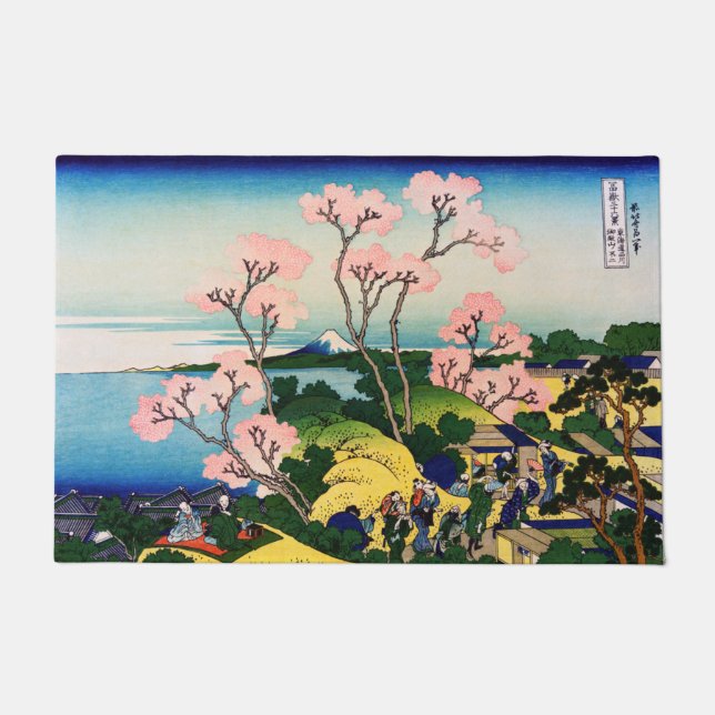 Tapete Katsushika Hokusai - Gotenyama, Tokaido, Shinagawa (Frente)