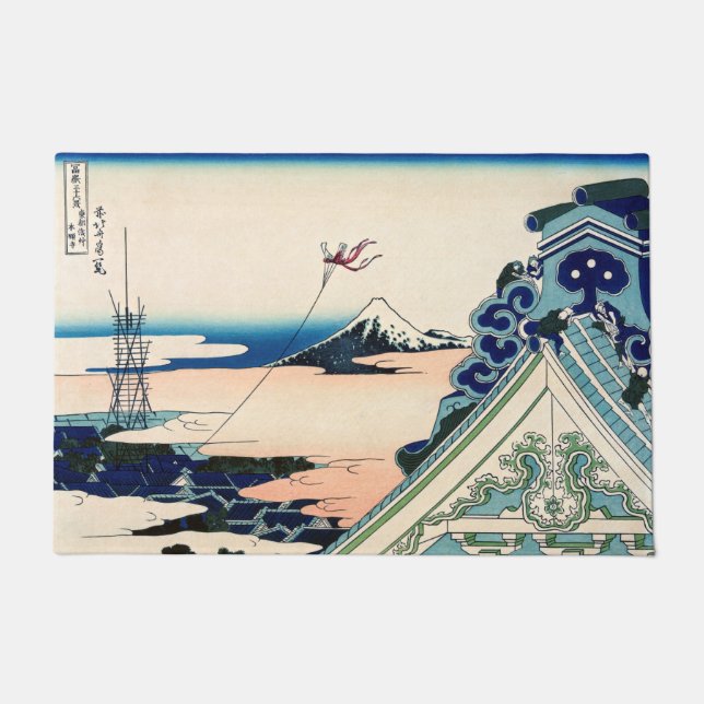 Tapete Katsushika Hokusai - Templo Asakusa Honganji, Edo (Frente)