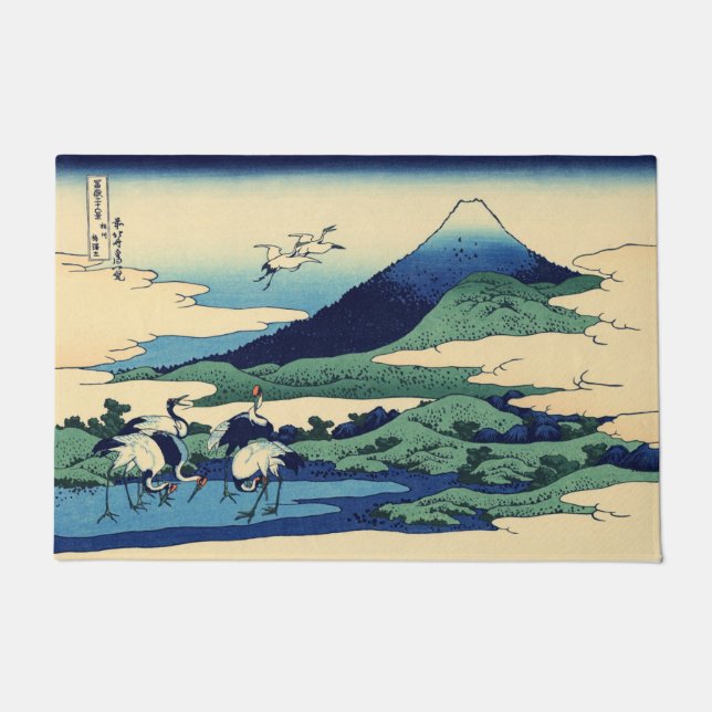 Tapete Katsushika Hokusai - Umegawa na província de Sagam (Frente)