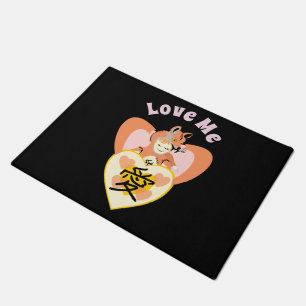 Tapete Kawaii Foxy Cosplay Love Heart