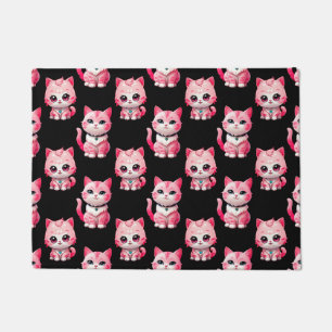 Tapete Kawaii - Gatinhos Rosa Design