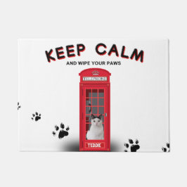 Tapete 'Keep Calm' Red Phone Booth customizable