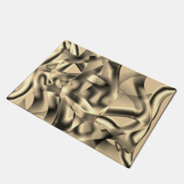 Tapete Khaki curvo ou formas beges, com tons de chuva