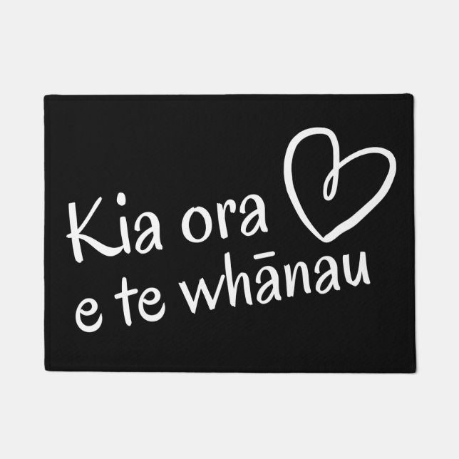 Tapete Kia Ora, Bem-Vindo Mat Aotearoa NZ (Frente)