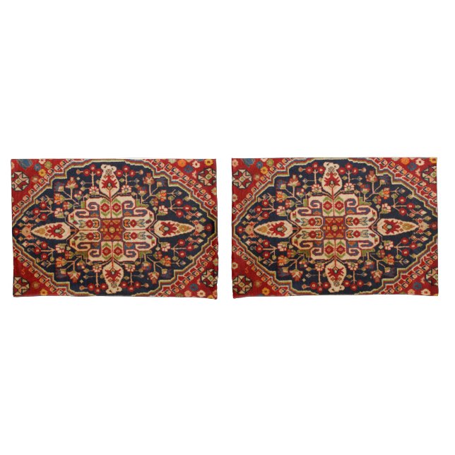 Tapete Kilim Turco Persa Vermelho Antigo (Frente - conjunto)