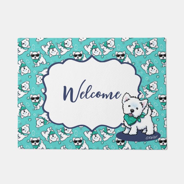 Tapete KiniArt Cutieface Westies Doormat (Frente)