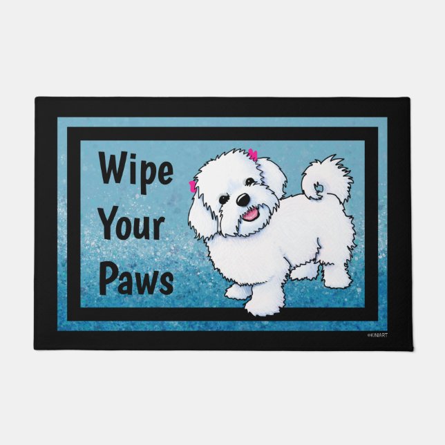 Tapete KiniArt Maltês Doormat (Frente)