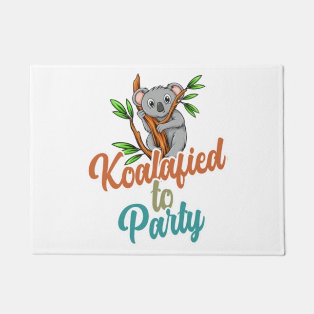 Tapete Koalafied to Party Qualified Pun Cute and Funny Ko (Frente)