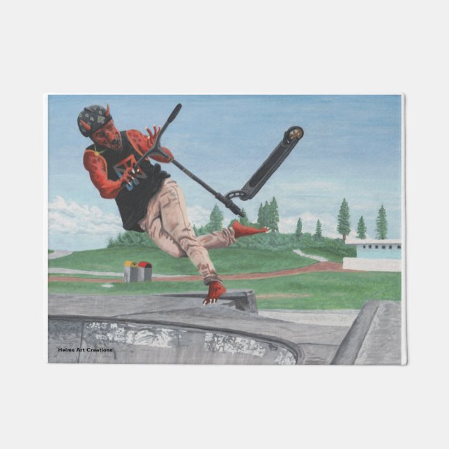 Tapete Kobold Patinete Tricks Fantasy Art Doormat