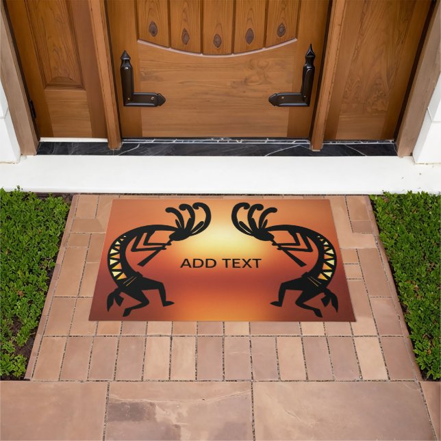 Tapete Kokopelli Southwestern Desert Sunset Doormat (Ar livre)