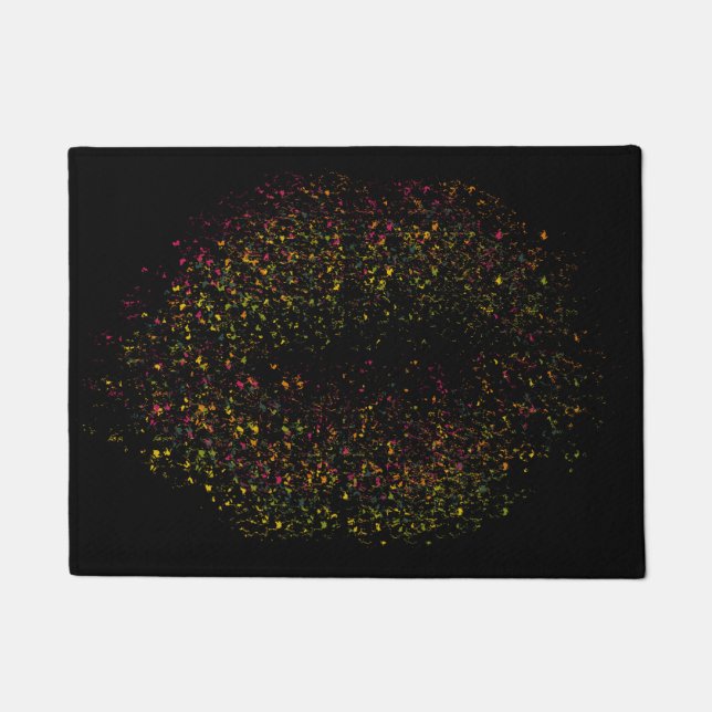 Tapete Lábios Coloridos de pop Art (Frente)