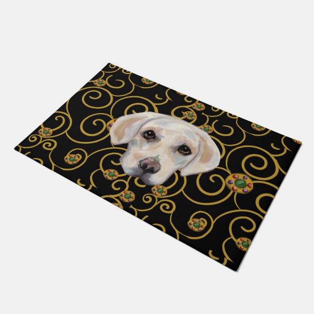 Tapete Labrador Retriever Branco (Inclinado)