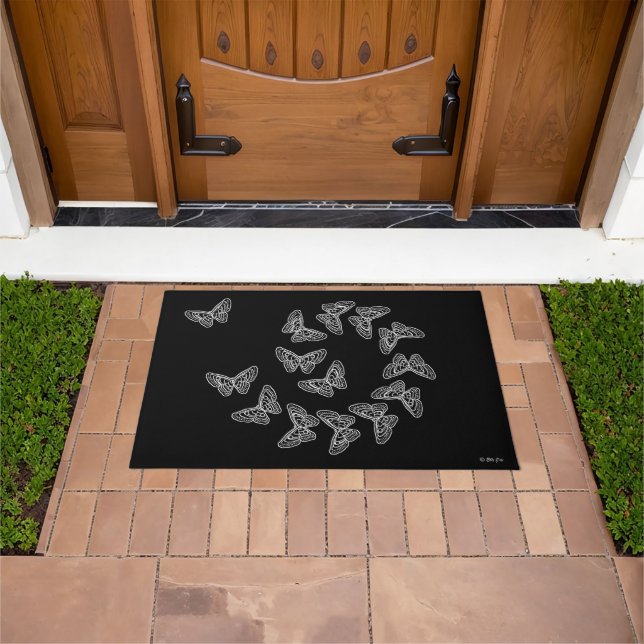 Tapete Lacy Butterflies Doormat (Ar livre)