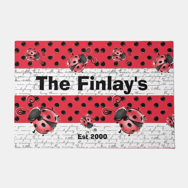 Tapete Ladybug Ladybird design (Frente)