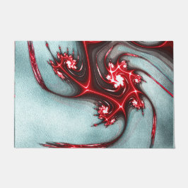 Tapete Lagarto fratural vermelho-piscinado sobre textura