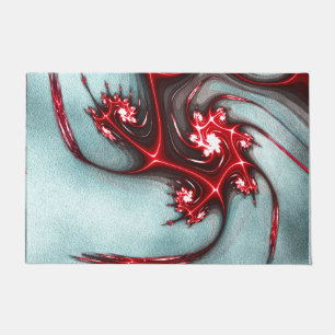 Tapete Lagarto fratural vermelho-piscinado sobre textura