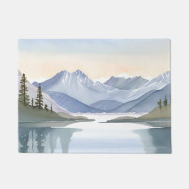 Tapete Lago Tahoe | Paisagem Montanhosa em Aquarela