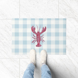 Tapete Lagosta Xadrez Búfalo Gingham Costeiro