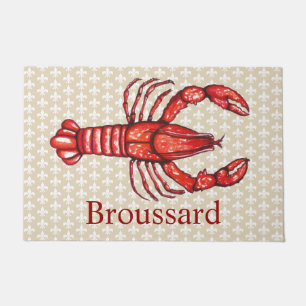 Tapete Lagostins & flor de lis de Louisiana Cajun