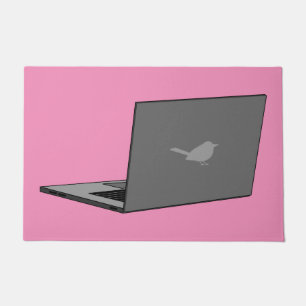 Tapete Laptop com a cinza do logotipo Bird