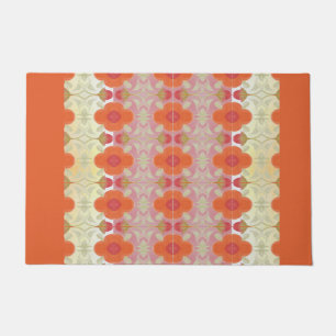 Tapete Laranja Flor