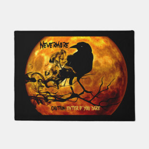 Tapete Laranja Moon Crow Entre Se Atrever A Porta