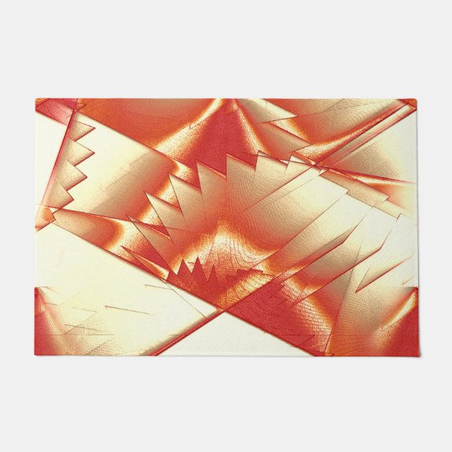 Tapete laranja ouro a bege, bruto digitalizado (Frente)