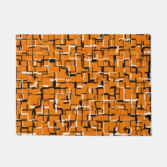 Tapete Laranja Preto Branco RESFRIADO (Frente)