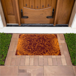 Tapete Laranja Yarn Door Mat