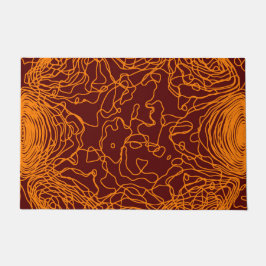 Tapete Laranja Yarn Door Mat