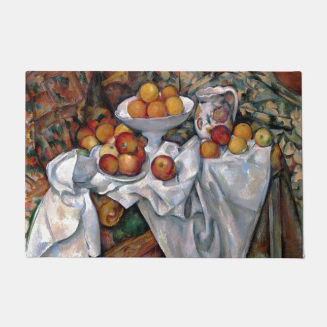 Tapete Laranjas da Vida Estática - Paul Cezanne Pintura (Frente)