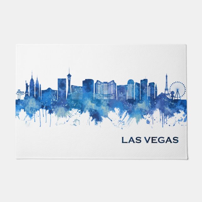 Tapete Las Vegas Nevada Skyline Blue (Frente)