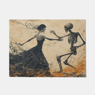 Tapete Last dance Vintage Goth Art Skeletons dance