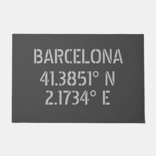 Tapete Latitude da Espanha de Barcelona e Longitude