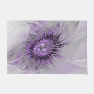 Tapete Lavanda Flor Sonho Moderno Abstrato de Arte Fracta