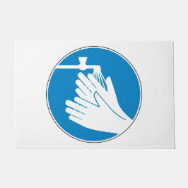 Tapete Lave as mãos (saúde e segurança) (higiene)