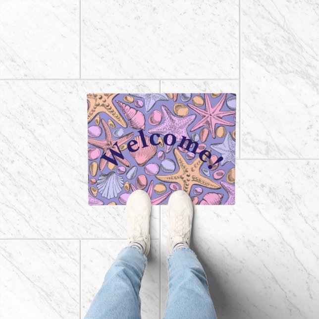 Tapete Lavender Seashell Welcome Doormat 18x24 (Interior)