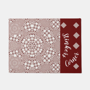 Tapete Lavishly On Stellar Gingham Red White Dog Pet
