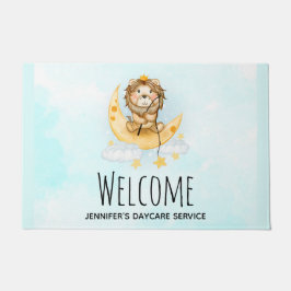 Tapete Leão de Cuta que pesca na Aquarela da Lua